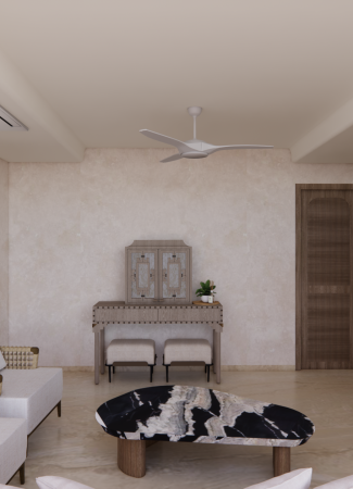 Living room puja unit wall